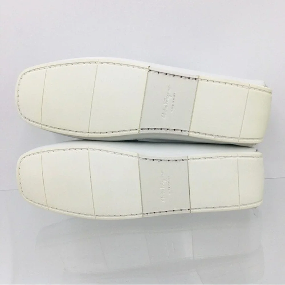 Salvatore Ferragamo PALINURO Astronaut Leather Loafer Driving Shoes Mens US 8